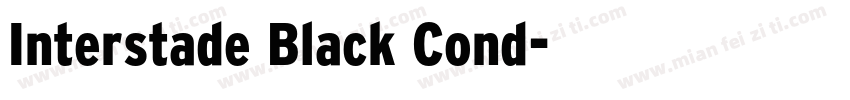 Interstade Black Cond字体转换